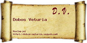 Dobos Veturia névjegykártya